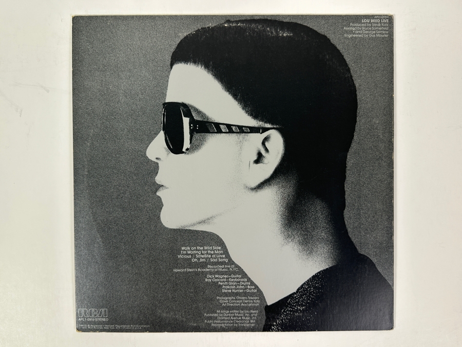 Lou Reed - Live - RCA Victor - APL1-0959 1975 Vinyl Record [Photo 2]