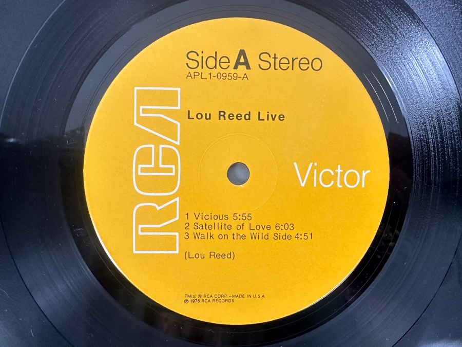 Lou Reed - Live - RCA Victor - APL1-0959 1975 Vinyl Record [Photo 4]