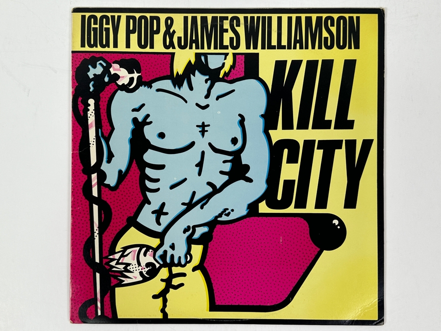 Iggy Pop & James Williamson - Kill City, Bomp! Records Bomp IMP 1018, 1977 Green Colored Vinyl Record [Photo 2]