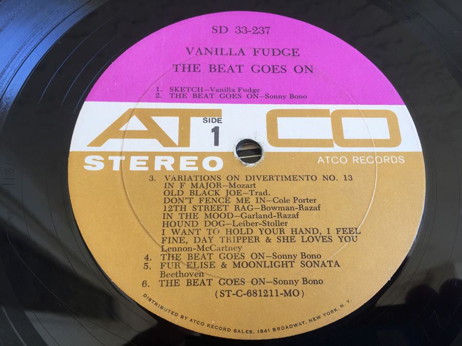 Vanilla Fudge ‎- The Beat Goes On - ATCO Records ‎- SD 33-237 [Photo 7]
