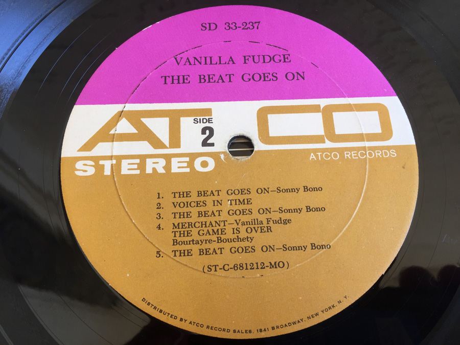 Vanilla Fudge ‎- The Beat Goes On - ATCO Records ‎- SD 33-237 [Photo 9]