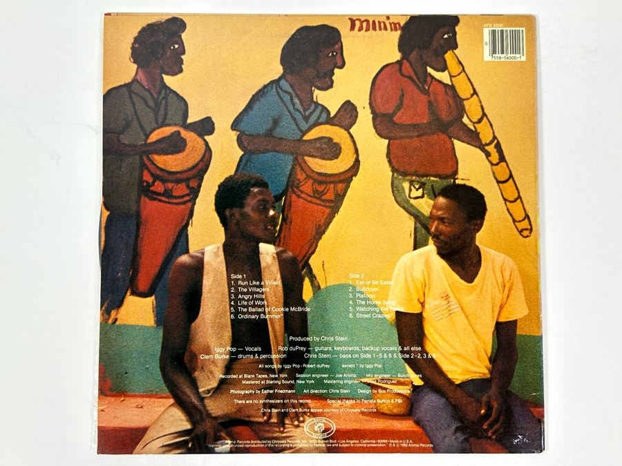 Iggy Pop - Zombie Birdhouse Animal Records APE 6000 1982 Vinyl Record [Photo 2]