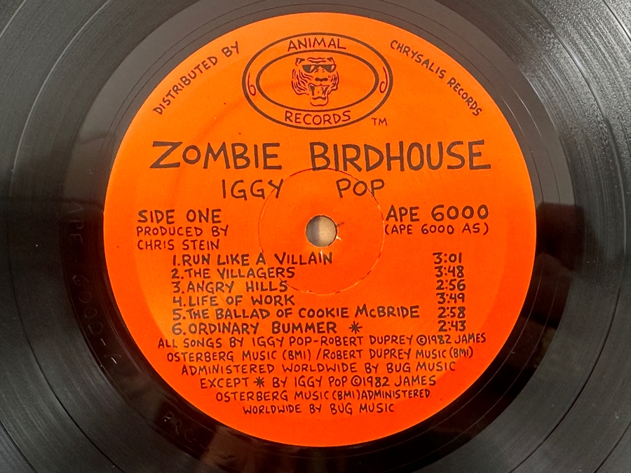 Iggy Pop - Zombie Birdhouse Animal Records APE 6000 1982 Vinyl Record [Photo 5]