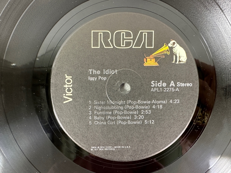 Iggy Pop - The Idiot RCA APL1-2275 1977 Vinyl Record [Photo 4]