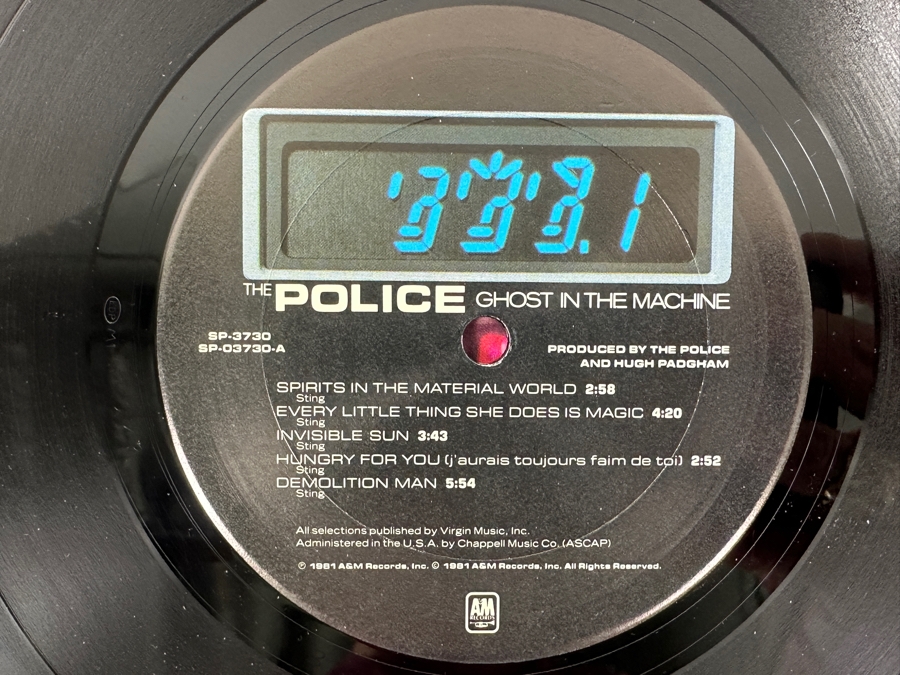 The Police - Ghost In The Machine A&M Records SP-3730 1981 Vinyl Record [Photo 4]
