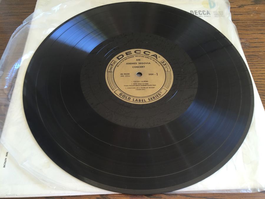 Andrés Segovia ‎- An Andrés Segovia Concert - Decca ‎- DL 9638 [Photo 3]