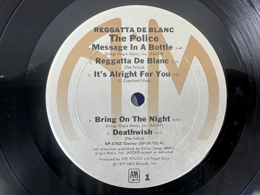 The Police - Reggatta De Blanc A&M Records SP-4792 1979 Vinyl Record [Photo 4]