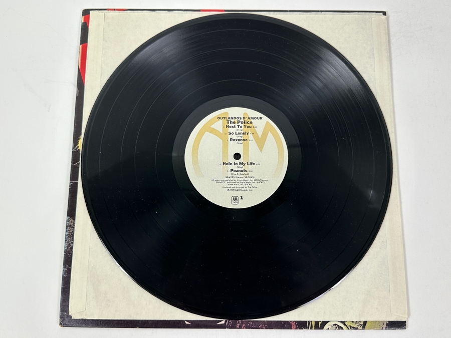 The Police - Outlandos D'Amour A&M Records SP-4753 1978 Vinyl Record [Photo 3]