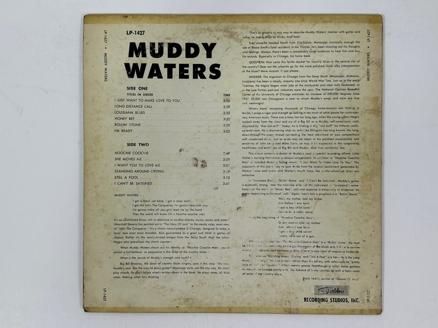 Muddy Waters - The Best Of Muddy Waters, A Classic Blues Album From Chess Records, LP 1427, Released In 1958 Vinyl Record [Photo 2]