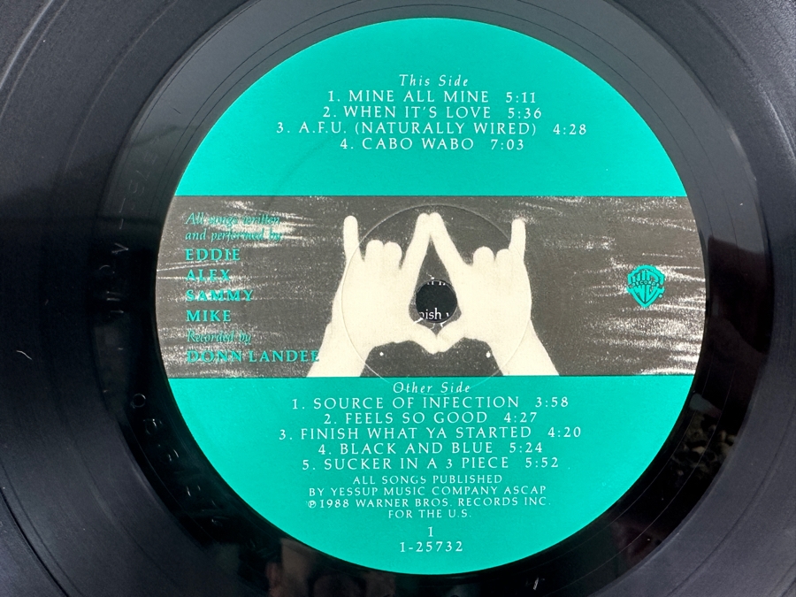 Van Halen - OU812 Warner Bros. 1-25732, 1988 Vinyl Record [Photo 4]