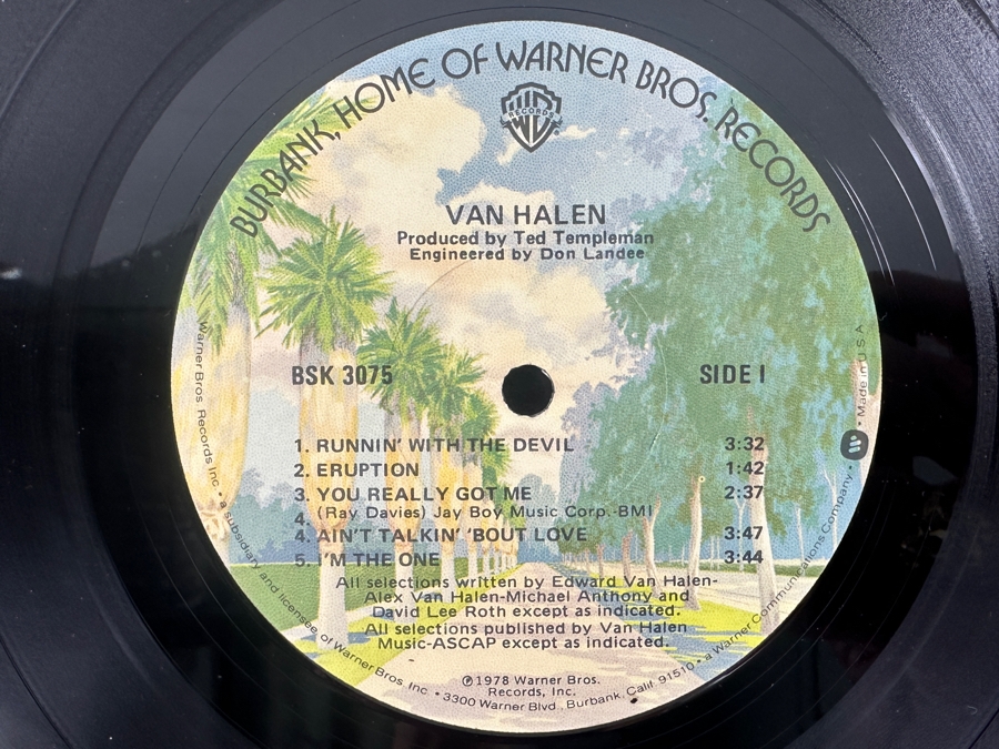 Van Halen - Van Halen Iconic Debut Album Warner Bros. Records [BSK 3075] 1978 Vinyl Record [Photo 5]