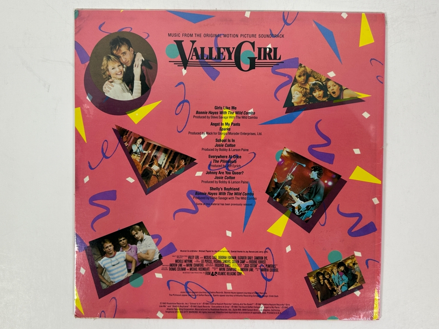Just Added - Factory Sealed Valley Girl - Music From The Original Motion Picture Soundtrack: The Best Of Valley Girl, Roadshow Records RS 101 1983 Vinyl Record [Photo 2]