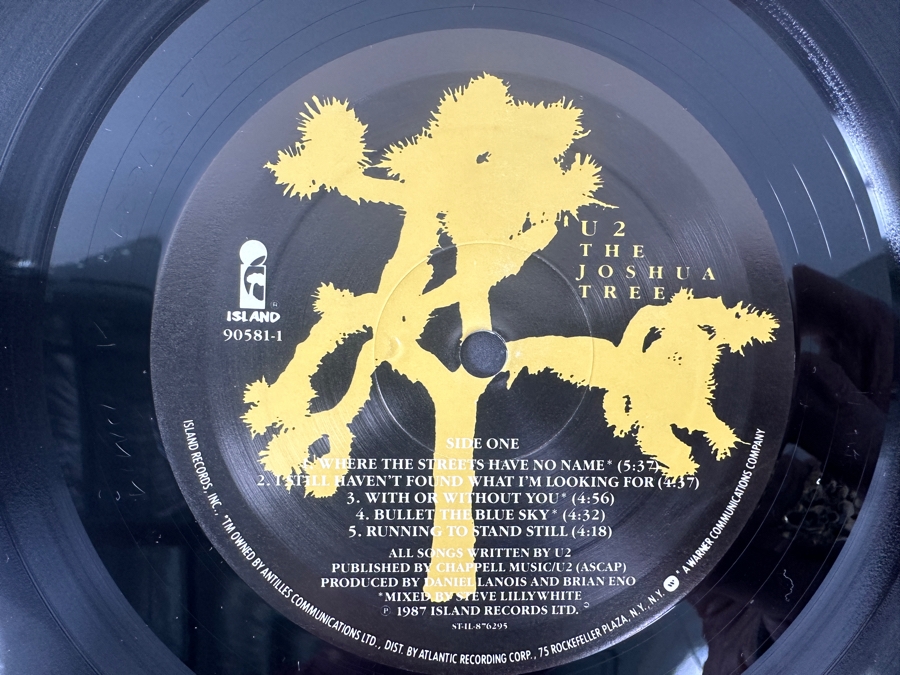 U2 - The Joshua Tree Island Records 90581-1 1987 Vinyl Record [Photo 6]