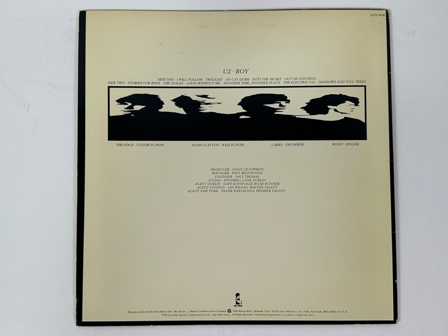 U2 - Boy - Island Records [ILPS 9646] 1980 Vinyl Record [Photo 2]