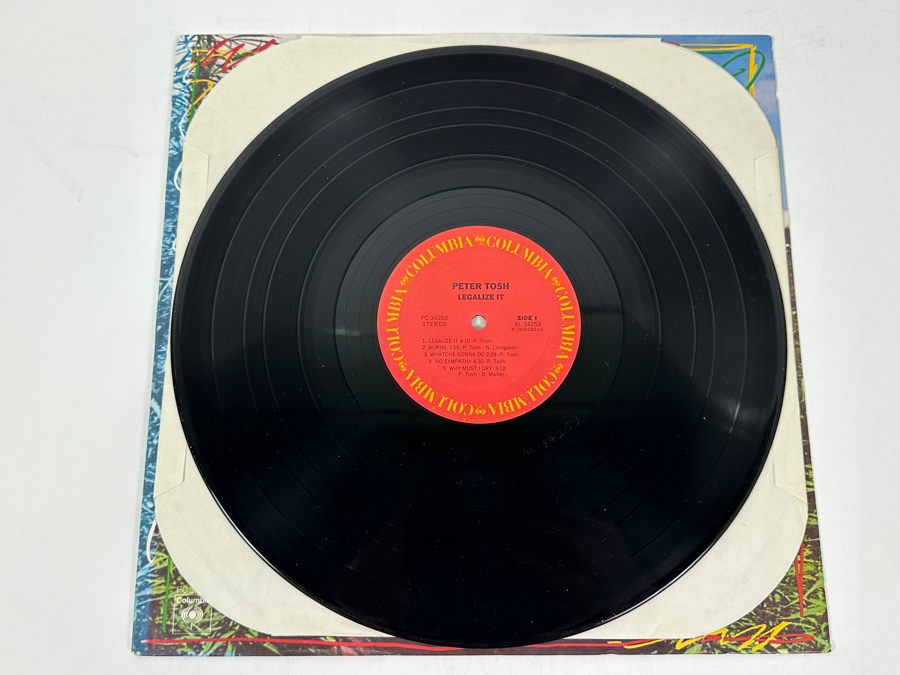 Peter Tosh - Legalize It - Classic Reggae Album From Columbia PC 34253 1976 Vinyl Record [Photo 3]