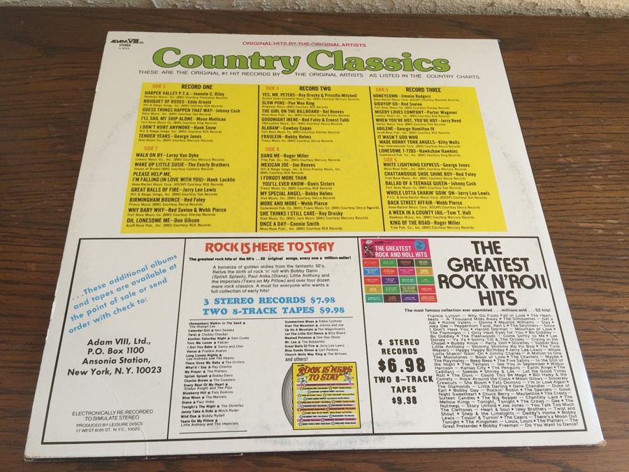 Country Classics - Adam VIII Ltd. ‎- A-8024 [Photo 2]