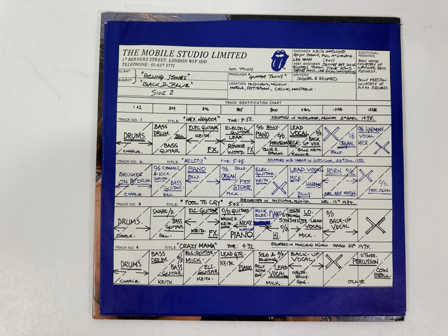 The Rolling Stones - Black And Blue - Rolling Stones Records COC 79104 1976 Vinyl Record [Photo 4]