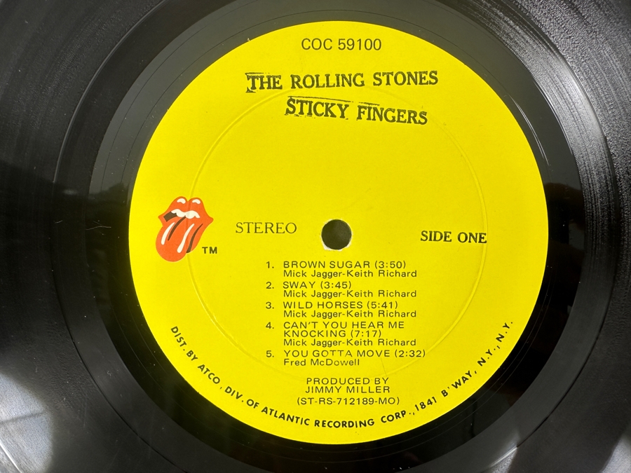The Rolling Stones - Sticky Fingers, Rolling Stones Records, COC 59100 1971 Iconic Andy Warhol Designed Zipper Cover Vinyl Record [Photo 8]