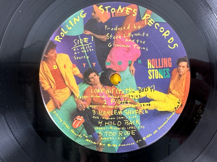 Rolling Stones - Dirty Work - Rolling Stones Records OC 40250 1986 Vinyl Record [Photo 5]