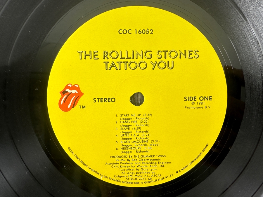 Rolling Stones - Tattoo You - Rolling Stones Records COC 16052 1981 Vinyl Record [Photo 4]