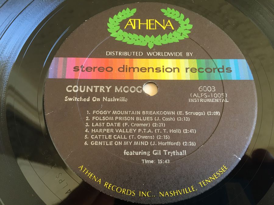 Gil Trythall ‎- Switched On Nashville (Country Moog) - Athena Records ‎- Athena 6003 [Photo 4]
