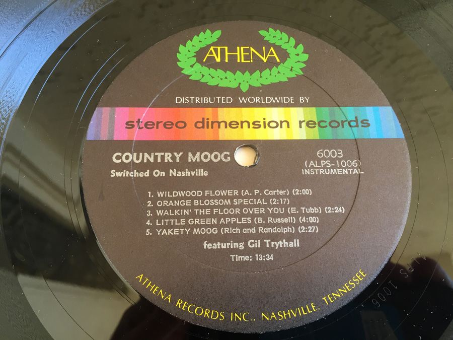 Gil Trythall ‎- Switched On Nashville (Country Moog) - Athena Records ‎- Athena 6003 [Photo 6]