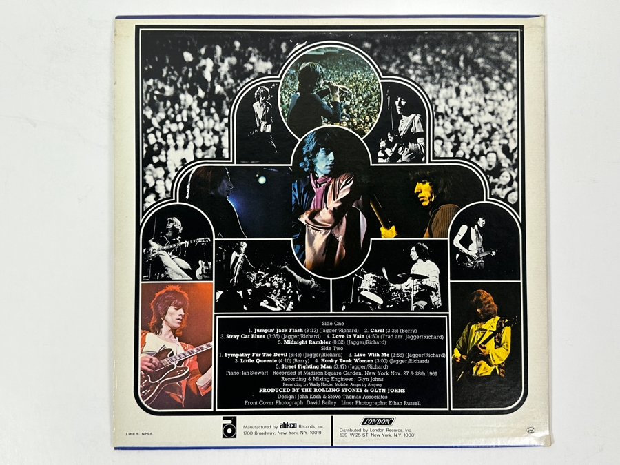 The Rolling Stones - 'Get Yer Ya-Ya's Out!' London Records NPS-5 1970 Vinyl Record [Photo 2]