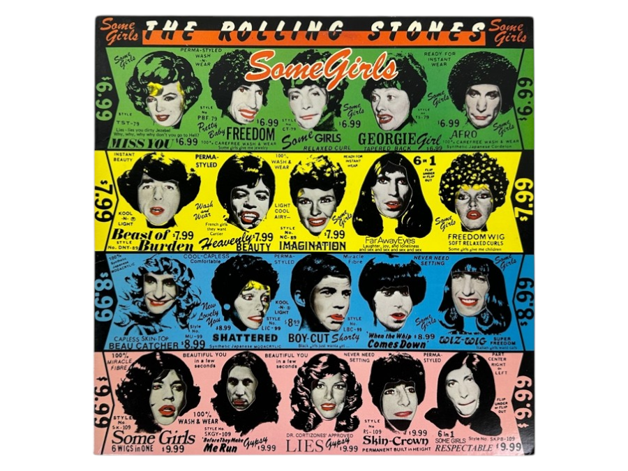 The Rolling Stones - Some Girls - Rolling Stones Records COC 39108 1978 Vinyl Record With Original 1st Edition Album Cover That Was Redesigned Due To The Use Of Female Celebrities Likeness