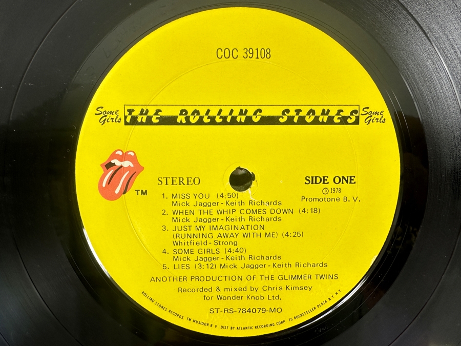 The Rolling Stones - Some Girls - Rolling Stones Records COC 39108 1978 Vinyl Record With Original 1st Edition Album Cover That Was Redesigned Due To The Use Of Female Celebrities Likeness [Photo 7]