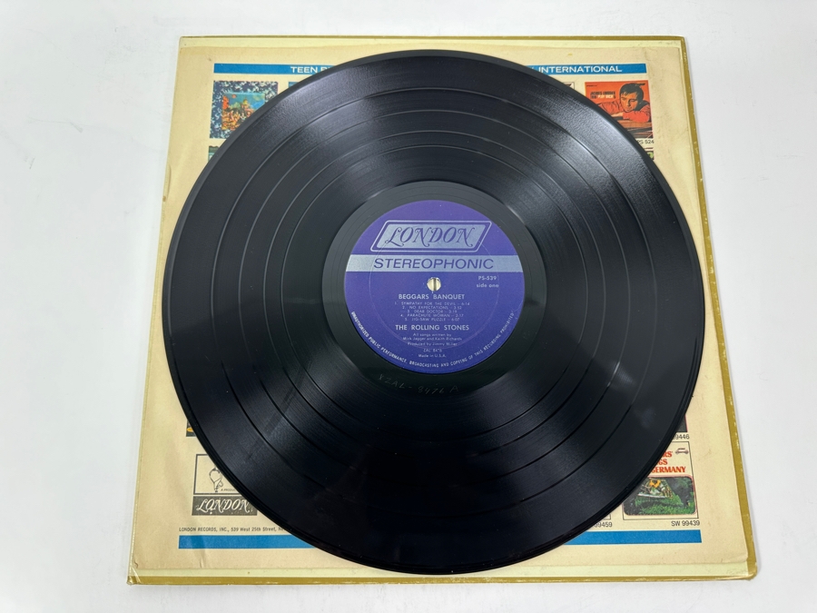Rolling Stones - Beggars Banquet - London Records PS 539 1968 Vinyl Record [Photo 4]