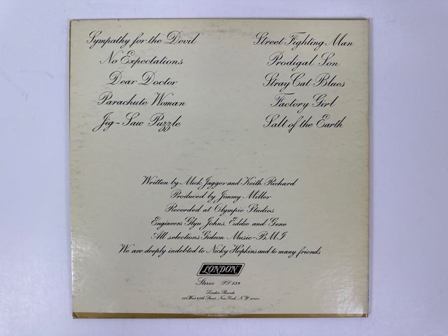 Rolling Stones - Beggars Banquet - London Records PS 539 1968 Vinyl Record [Photo 3]