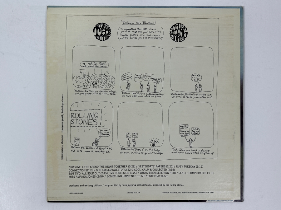 The Rolling Stones - Between The Buttons - London PS 499 1967 - Their Iconic Psychedelic Rock Vinyl Record [Photo 2]