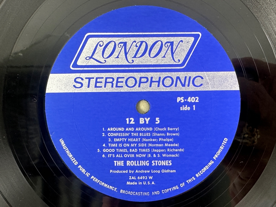 The Rolling Stones - 12 X 5 - London PS 402 Stereo Electronically Re-Processed Album From 1964 Iconic Vinyl Record [Photo 4]