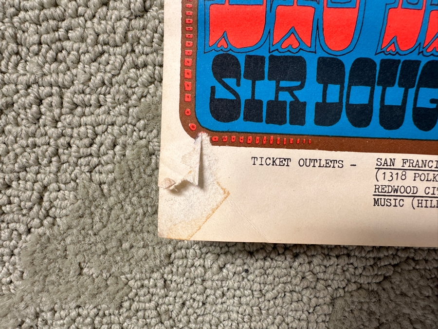 Just Added - Vintage 1967 Psychedelic Big Brother & The Holding Co. (Janis Joplin) Motherload Concert Poster For Avalon Ballroom In San Francisco With Sir Douglas Quintet And The Orkustra. Artwork By Rick Griffin FD-60 Family Dog Productions 14' X 20' [Photo 7]