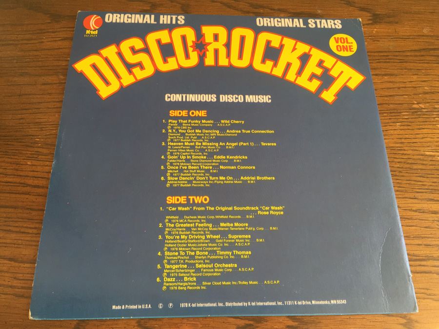 Disco Rocket - K-Tel - TU 2570 [Photo 2]