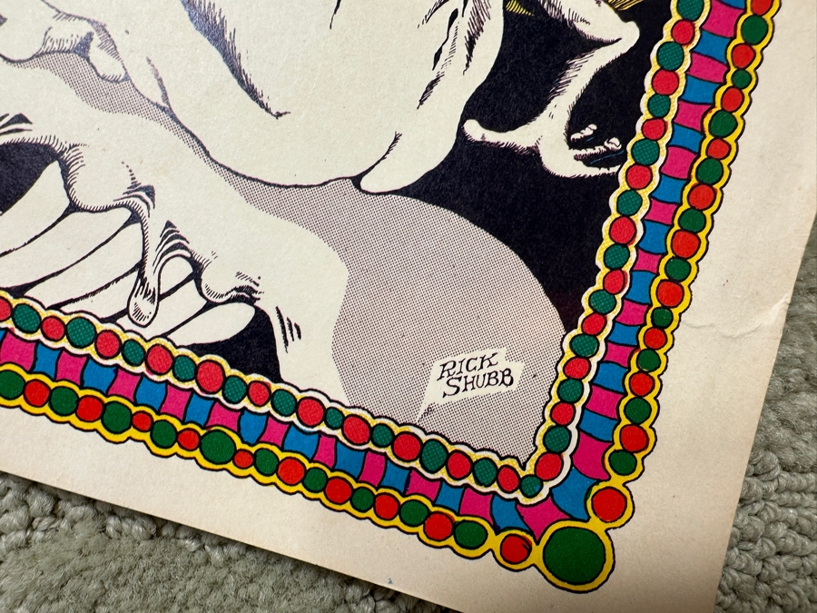 Just Added - Vintage 1968 Steve Miller Band Concert Poster For Show At The Carousel Ballroom In San Francisco Artwork By Rick Shubb (AOR-2.168) 11 X 14 [Photo 6]