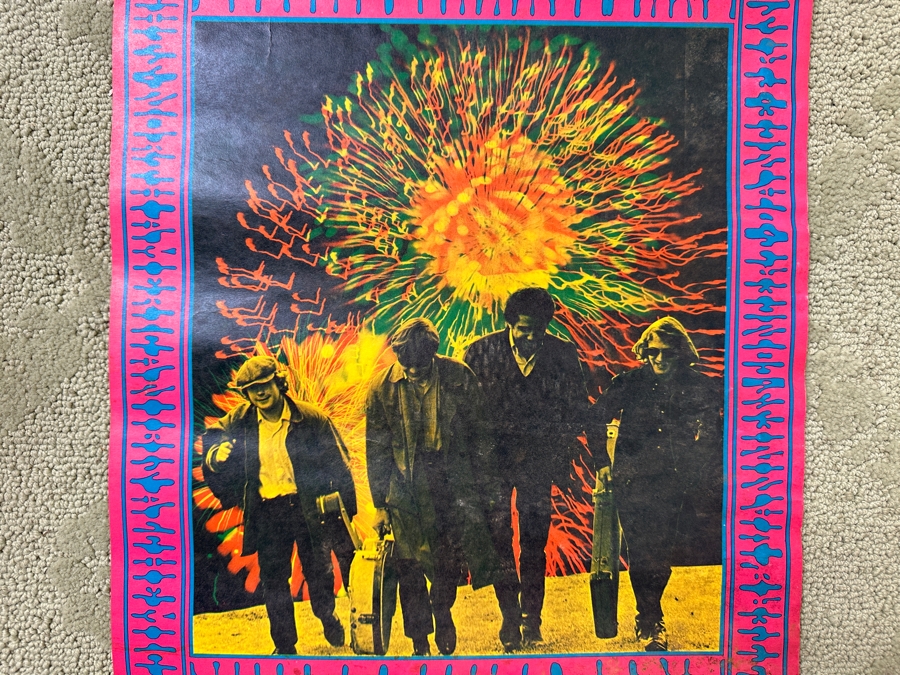 Just Added - Vintage 1967 Psychedelic Family Dog Presents Concert Poster For The Miller Blues Band And The Siegal Schwall Band Performing At The Avalon Ballroom In San Francisco (FD-70) Designed By Victor Moscoso 14' X 20' [Photo 3]