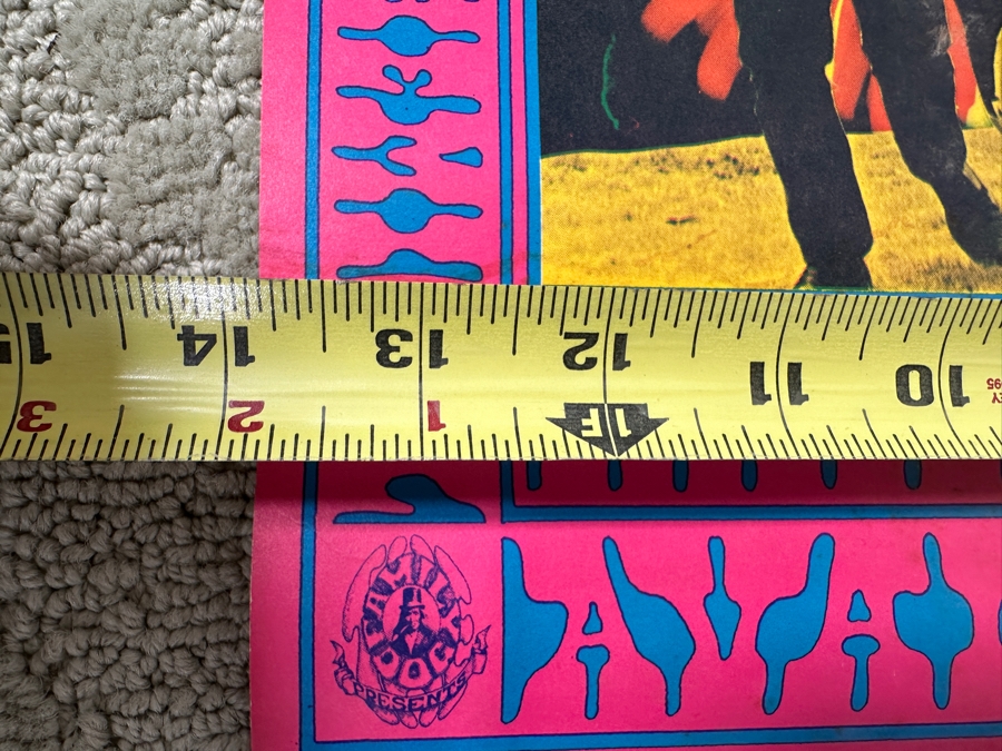 Just Added - Vintage 1967 Psychedelic Family Dog Presents Concert Poster For The Miller Blues Band And The Siegal Schwall Band Performing At The Avalon Ballroom In San Francisco (FD-70) Designed By Victor Moscoso 14' X 20' [Photo 10]