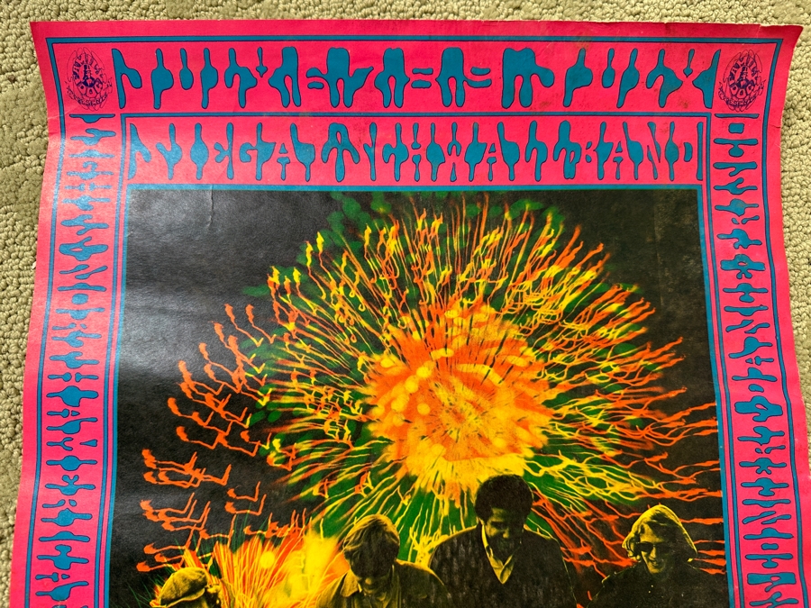 Just Added - Vintage 1967 Psychedelic Family Dog Presents Concert Poster For The Miller Blues Band And The Siegal Schwall Band Performing At The Avalon Ballroom In San Francisco (FD-70) Designed By Victor Moscoso 14' X 20' [Photo 4]