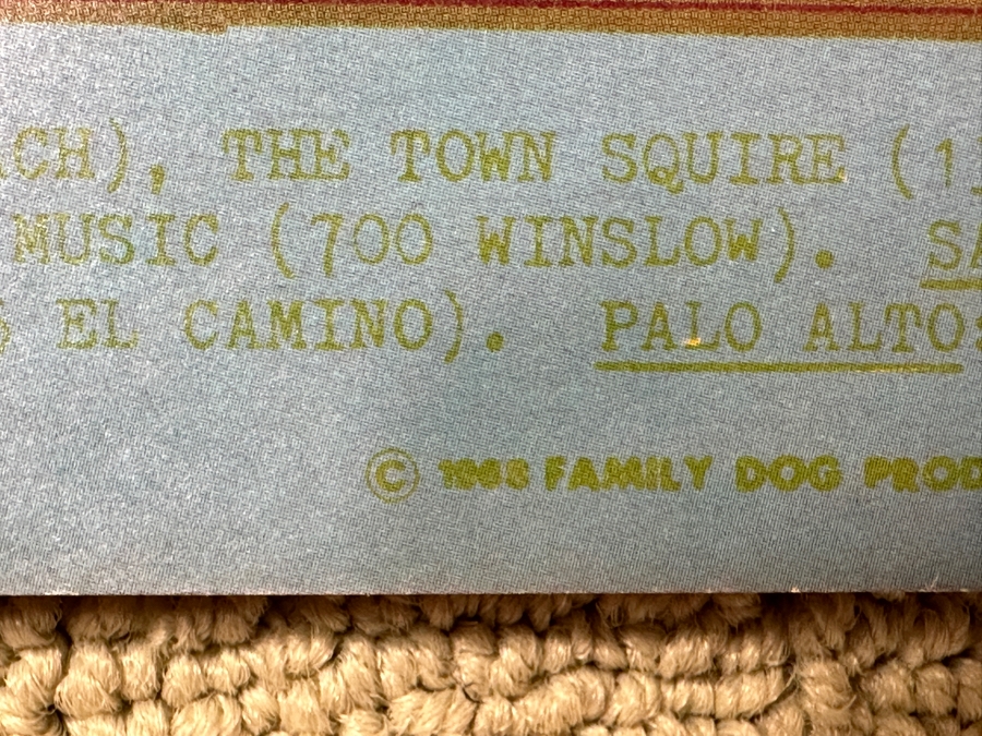 Just Added - Vintage 1968 Psychedelic Family Dog Productions Concert Poster For Junior Wells, The Sons Of Champlin And The Santana Blues Band Performing At The Avalon Ballroom In San Francisco (FD-119) Designed By William Henry 14' X 20' [Photo 11]