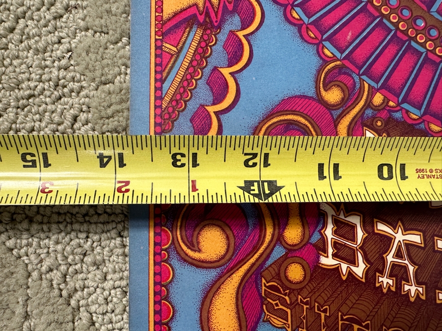 Just Added - Vintage 1968 Psychedelic Family Dog Productions Concert Poster For Junior Wells, The Sons Of Champlin And The Santana Blues Band Performing At The Avalon Ballroom In San Francisco (FD-119) Designed By William Henry 14' X 20' [Photo 12]