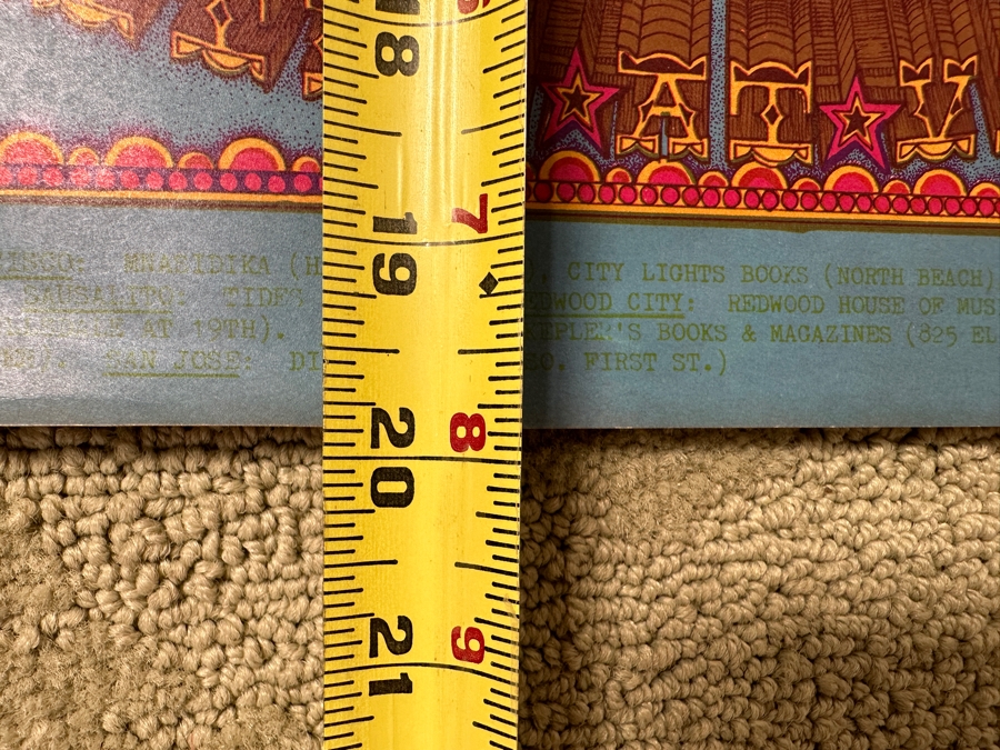 Just Added - Vintage 1968 Psychedelic Family Dog Productions Concert Poster For Junior Wells, The Sons Of Champlin And The Santana Blues Band Performing At The Avalon Ballroom In San Francisco (FD-119) Designed By William Henry 14' X 20' [Photo 13]