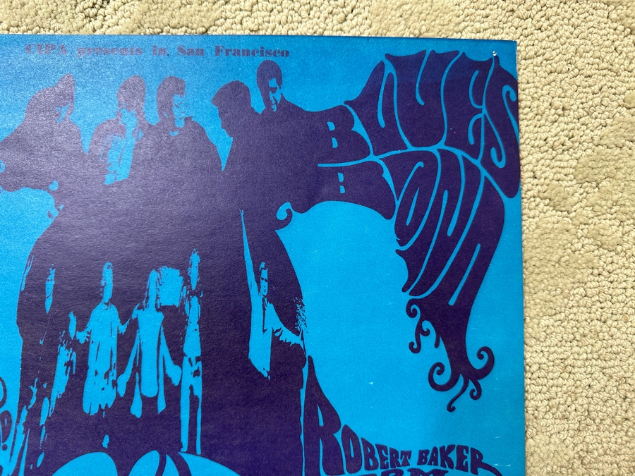 Just Added - Vintage 1967 Psychedelic Concert Poster 'Benefit For Peace' Big Brother & The Holding Company (Janis Joplin), The Steve Miller Blues Band And Robert Baker Performing At The UCSF In San Francisco (FD-119) Designed By Krefting 13.5' X 18.5' [Photo 4]