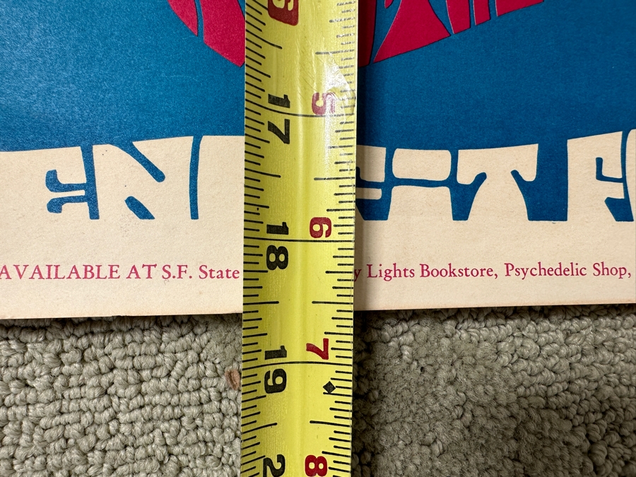 Just Added - Vintage 1967 Psychedelic Concert Poster 'Benefit For Peace' Big Brother & The Holding Company (Janis Joplin), The Steve Miller Blues Band And Robert Baker Performing At The UCSF In San Francisco (FD-119) Designed By Krefting 13.5' X 18.5' [Photo 14]