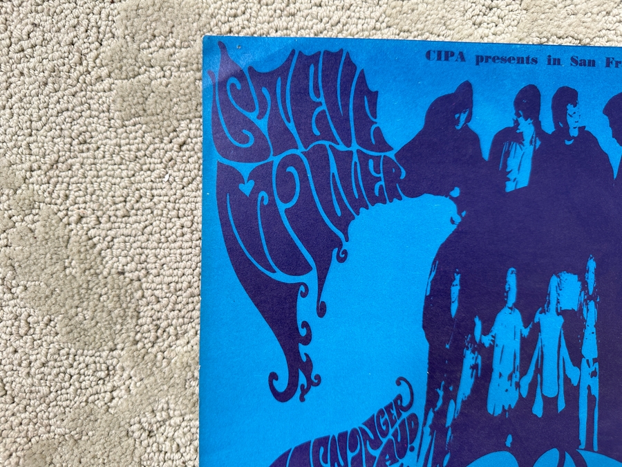 Just Added - Vintage 1967 Psychedelic Concert Poster 'Benefit For Peace' Big Brother & The Holding Company (Janis Joplin), The Steve Miller Blues Band And Robert Baker Performing At The UCSF In San Francisco (FD-119) Designed By Krefting 13.5' X 18.5' [Photo 3]