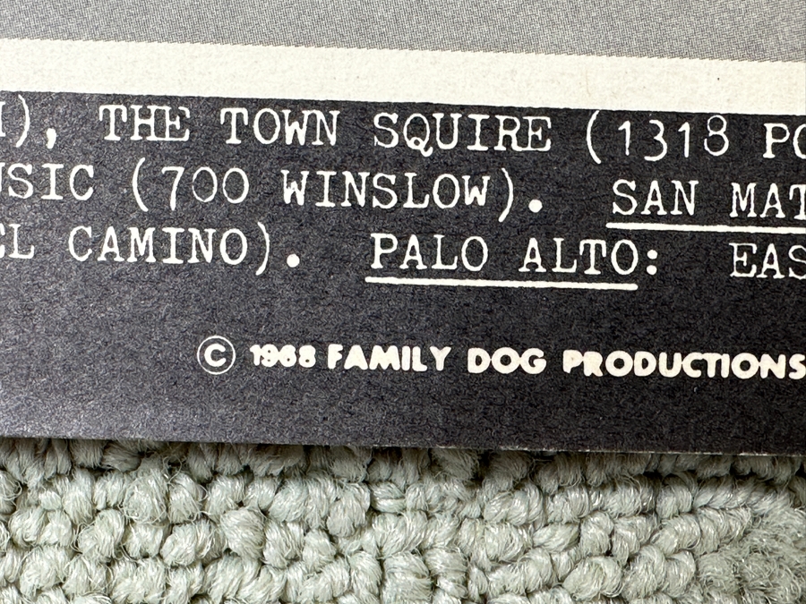 Just Added - Vintage 1968 Psychedelic Family Dog Productions Concert Poster Featuring Junior Wells, Canned Heat And Crome Syrcus Performing At The Avalon Ballroom In San Francisco (FD-117) Designed By Carl Lundgren 13.5' X 20' [Photo 10]