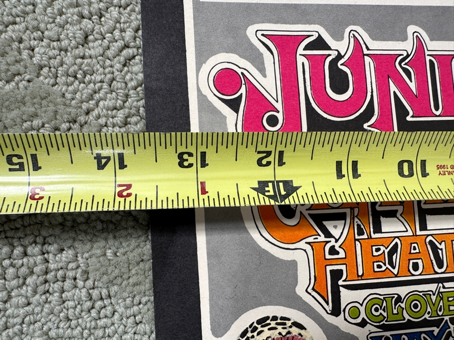 Just Added - Vintage 1968 Psychedelic Family Dog Productions Concert Poster Featuring Junior Wells, Canned Heat And Crome Syrcus Performing At The Avalon Ballroom In San Francisco (FD-117) Designed By Carl Lundgren 13.5' X 20' [Photo 12]