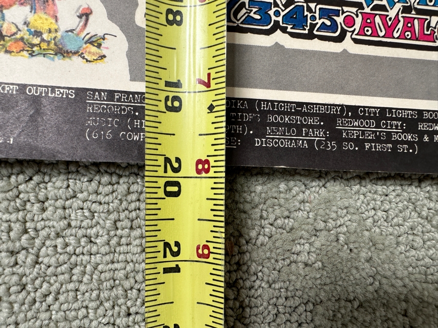 Just Added - Vintage 1968 Psychedelic Family Dog Productions Concert Poster Featuring Junior Wells, Canned Heat And Crome Syrcus Performing At The Avalon Ballroom In San Francisco (FD-117) Designed By Carl Lundgren 13.5' X 20' [Photo 13]