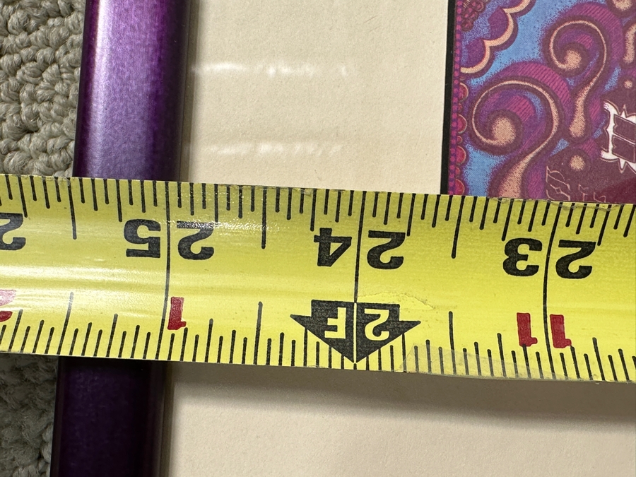 Just Added - (4) Vintage Sixties Psychedelic Concert Handbills From Avalon Ballroom / Fillmore Auditorium In SF: Jefferson Airplane, Muddy Waters, Butterfield Blues Band, B.B. King, The Kinks, Taj Mahal, Santana Blues Band & More Framed 25.5' X 12' [Photo 13]