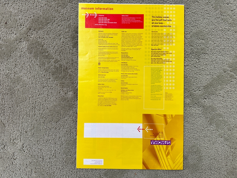 Just Added - San Francisco Museum Of Modern (SFMOMA) Art Exhibition Program Guide For Far Out Bay Area Design, 1967-1973 [Photo 4]